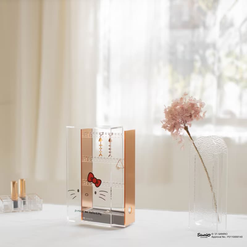 展示品/福利品 Pinkoi x Hello Kitty 聯名款玫瑰金 防塵飾品耳環