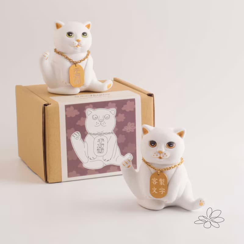|woohuang | 水泥材質 | 這咖金好運 四吋高( 9.5公分)抬腳招財貓
