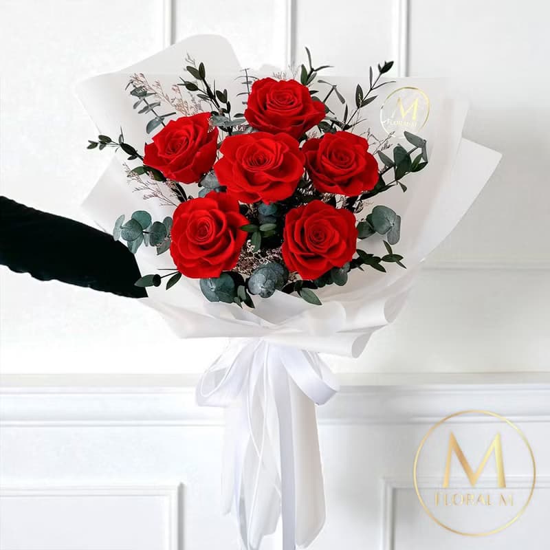 午夜巴塞隆納永生玫瑰花束