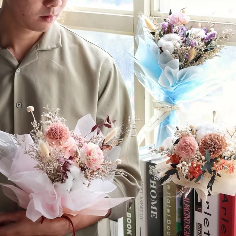 永生擴香花束 | 熱銷小資款 三色選擇 母親節花束 母親節 送禮