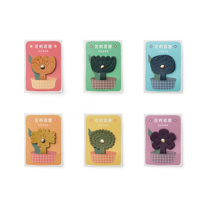 【交換禮物】花的姿態-皮革集線器 生日送禮 / W6-035 / 成品