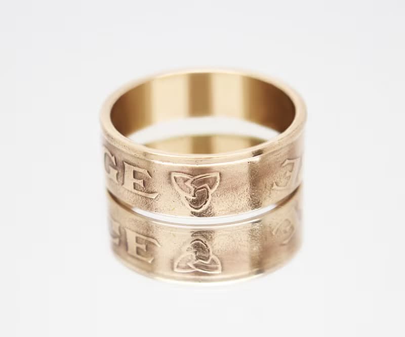 Norway Coin Ring 5 ore 1952-1957 norwegian coin ring norwegian ring coin ring