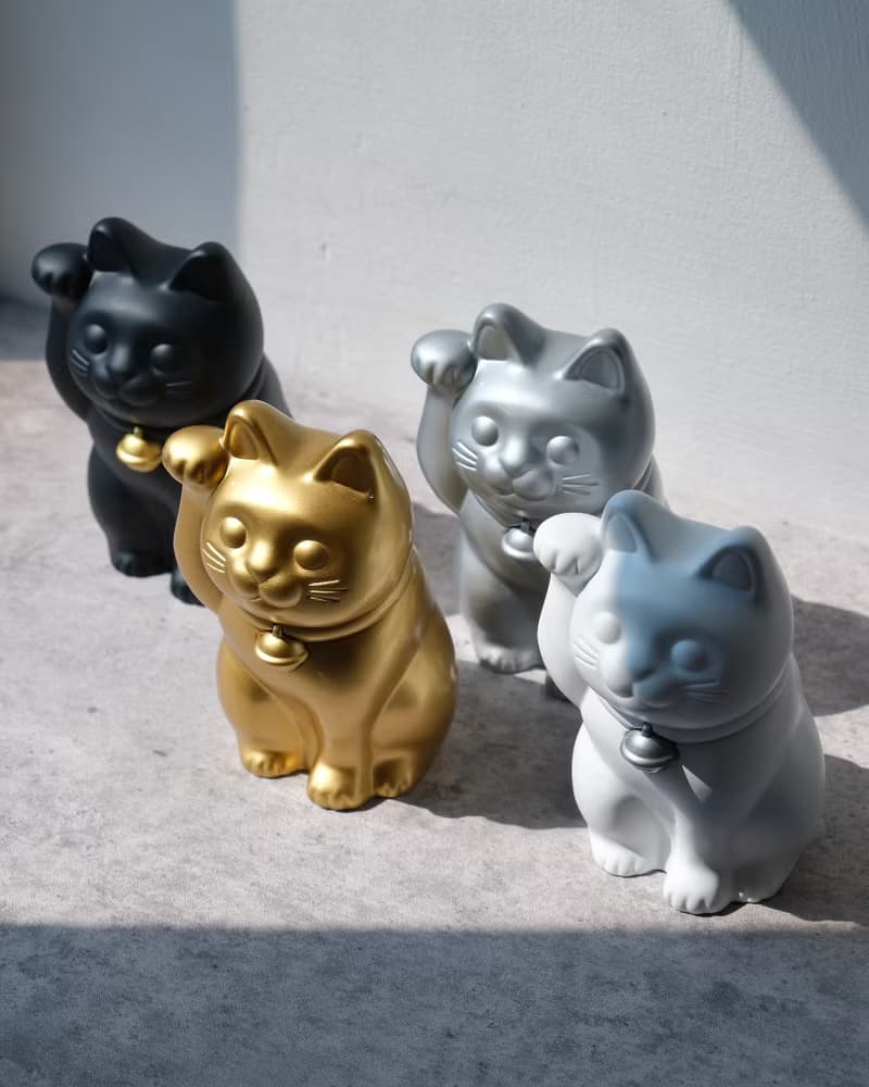 招財貓線香座連咕𠱸底座 招財貓/原創設計/3D列印/多肉塊根植物/