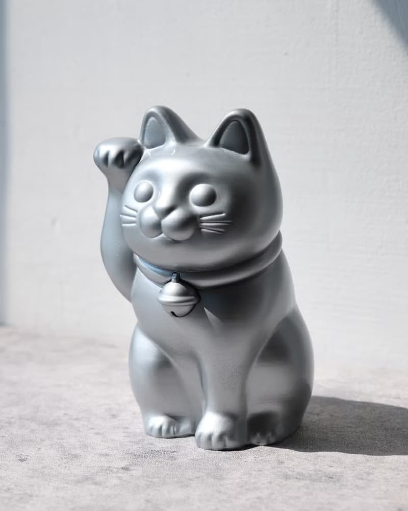 招財貓線香座連咕𠱸底座 招財貓/原創設計/3D列印/多肉塊根植物/