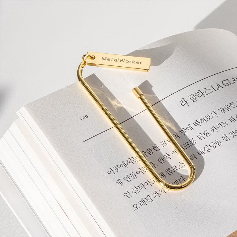 Personalized Big Clip Bookmark, Custom Engraved Bookmarks for Book Lovers Reader
