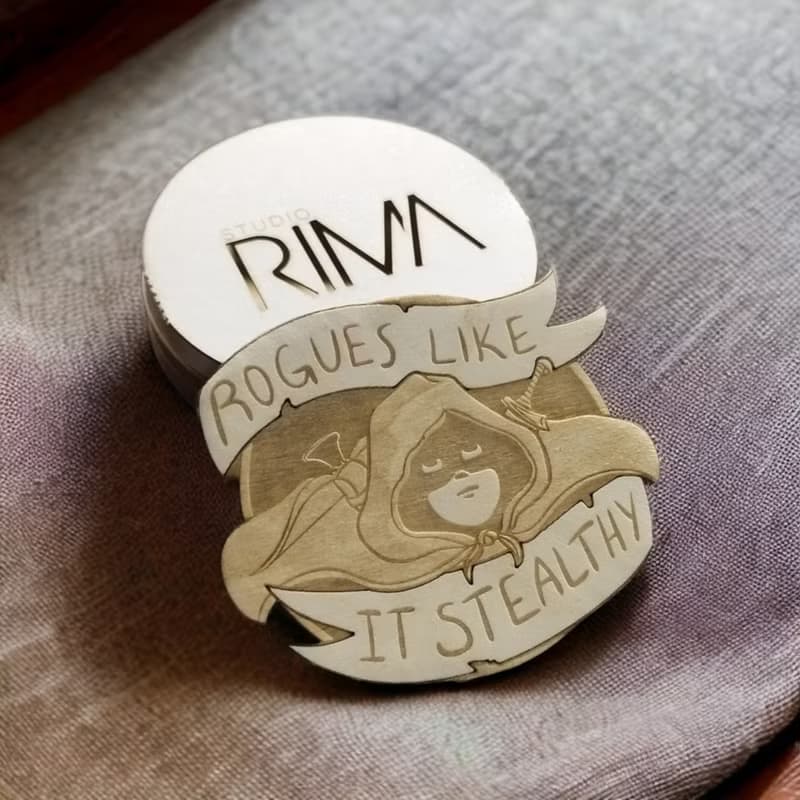 RPG Classes Wooden Coaster Set – Coasters Featuring RPG Character Classes