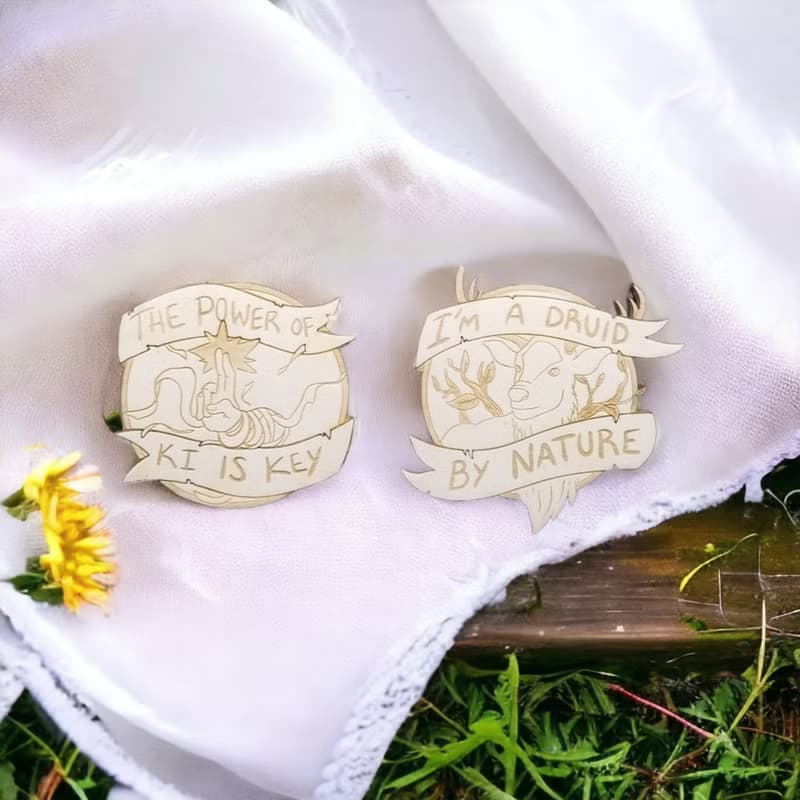 RPG Classes Wooden Coaster Set – Coasters Featuring RPG Character Classes