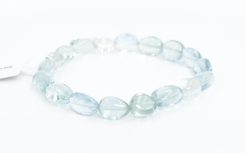 寶麗金珠寶-天然海水藍寶手鍊