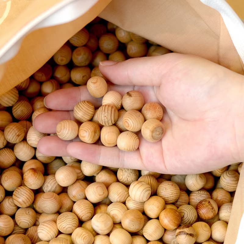 台灣檜木球珠舒活枕-古典金|用通過SGS檢驗合格打造臥室安心睡眠