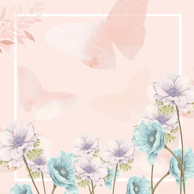 Jennie Tsai - 粉嫩嫩花朵系列  淡雅粉方型絲巾