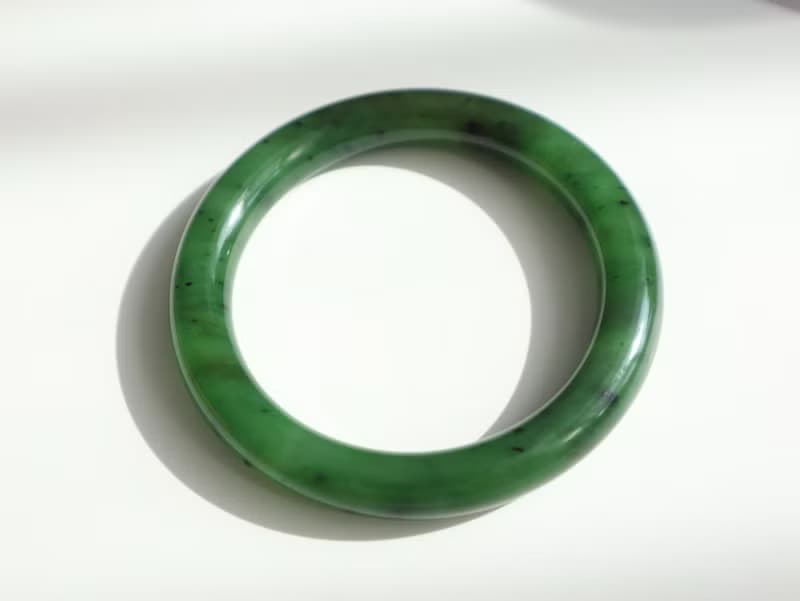 天然和田玉手鐲 老坑料俄料碧玉手鐲 玉質溫潤細膩 平安喜樂鐲