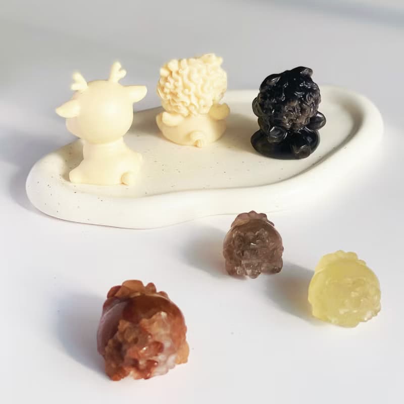 Crystal Corner 隅石丨空間防護丨水晶龍龜丨高品雙眼銀曜石擺件