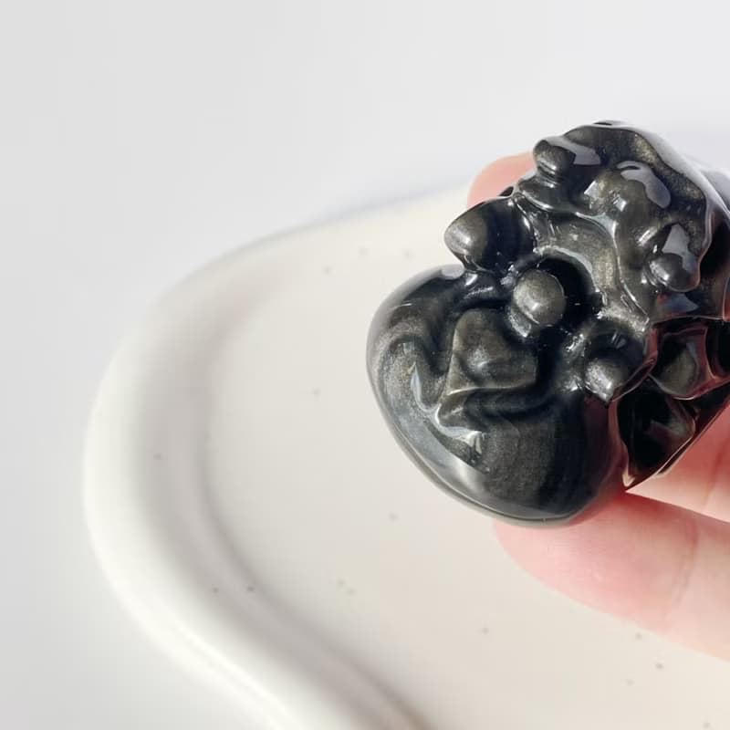 Crystal Corner 隅石丨空間防護丨水晶龍龜丨高品雙眼銀曜石擺件