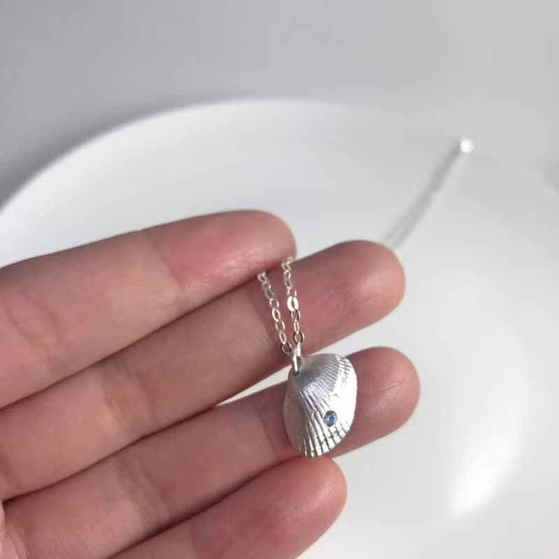貝殼 - 純銀項鍊 手工製作