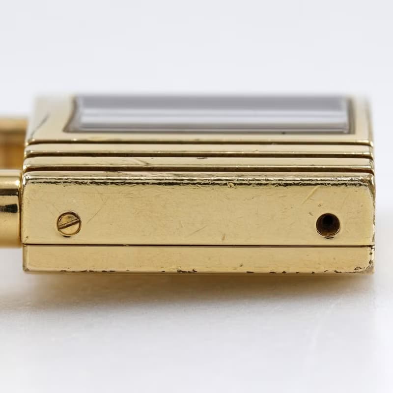 【日本直送】エルメス HERMES ケリーウォッチ 腕時計 金メッキ×レザー クオーツ アナログ表示 ワインレッド文字盤 レディース【中古】