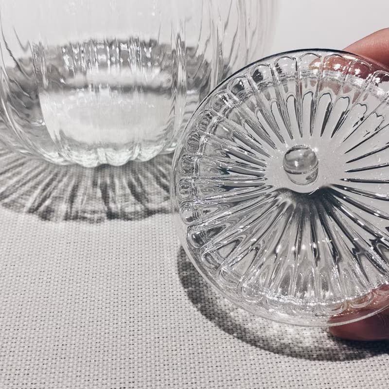 不言美器 玻璃 花瓣 壺