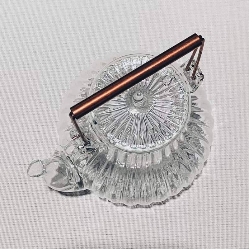 不言美器 玻璃 花瓣 壺