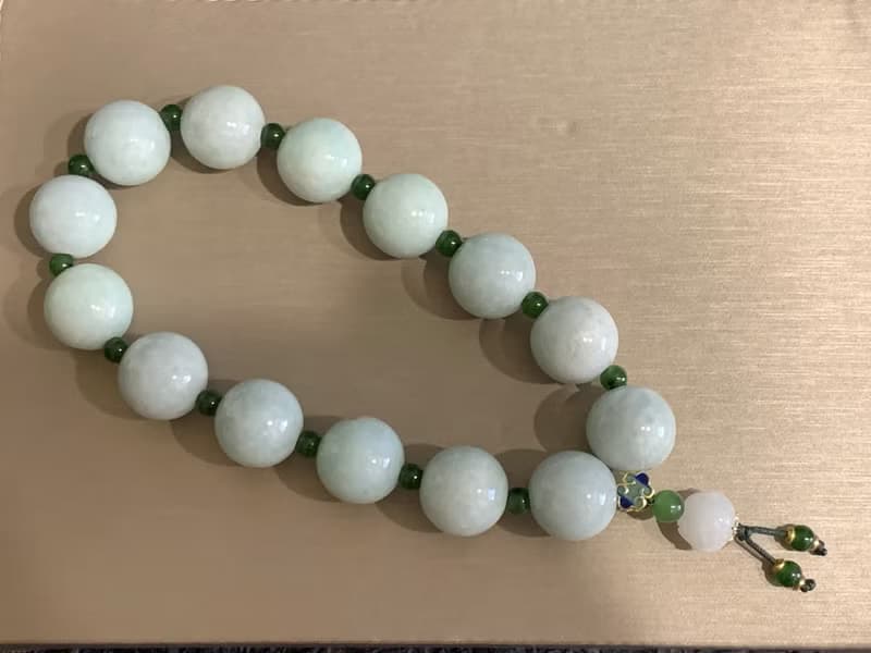 快速出貨 天然緬甸玉翡翠 14顆佛珠 手念珠 手串 手鍊