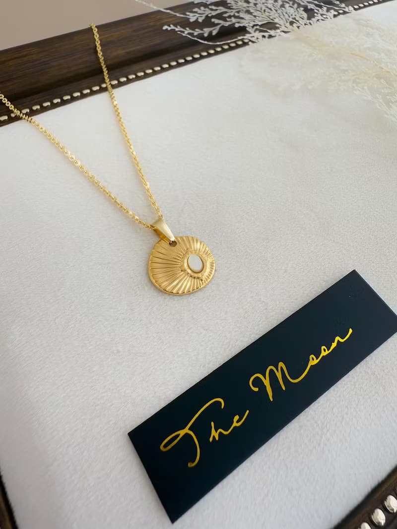 【精緻禮盒】貝殼紋項鍊 18KGF－海之詠 #金色 復古 女神感