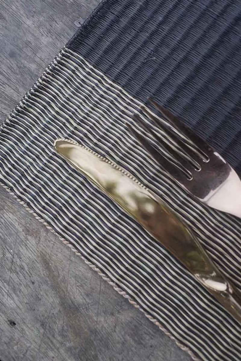 Set 2, black and white Housewarming Gifts, placemat, table mat, jute platemat