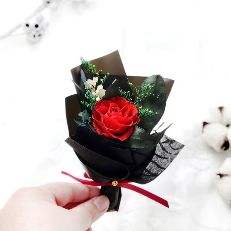 永生玫瑰花2入禮盒 情人節禮物 生日禮物