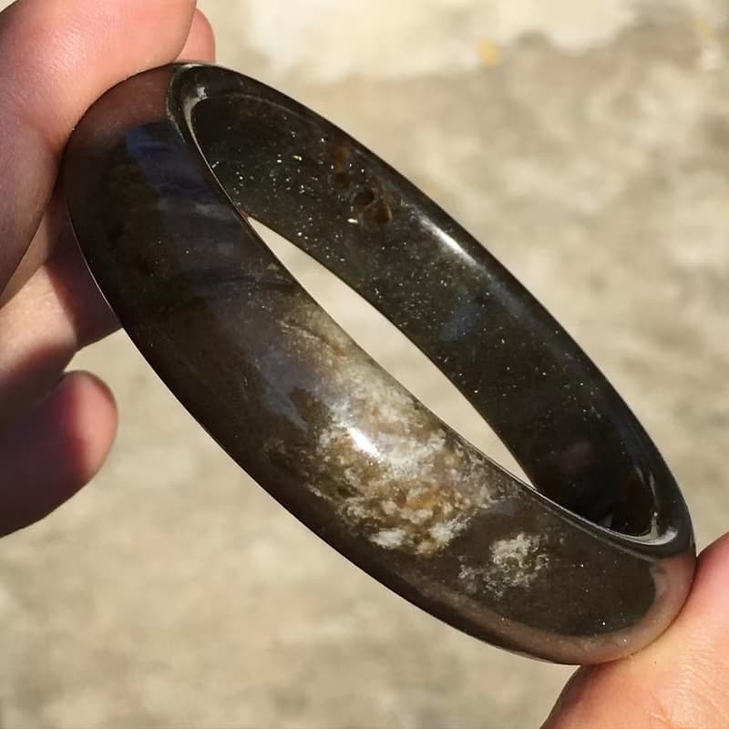 【Lost and find】特式鐲 羽毛星砂 巧克力 糖 和田玉 手鐲 55.7