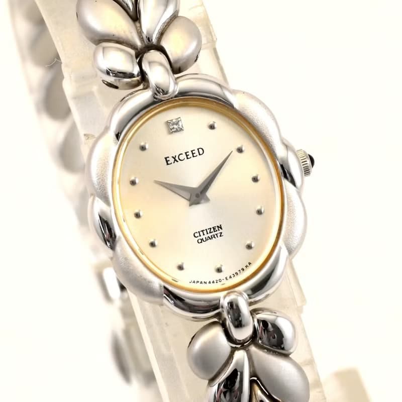 CITIZEN Exceed 19.5mm レディース 腕時計 QUARTZ Cal.4420 シルバー SV925 手錶 古董錶 復古手錶