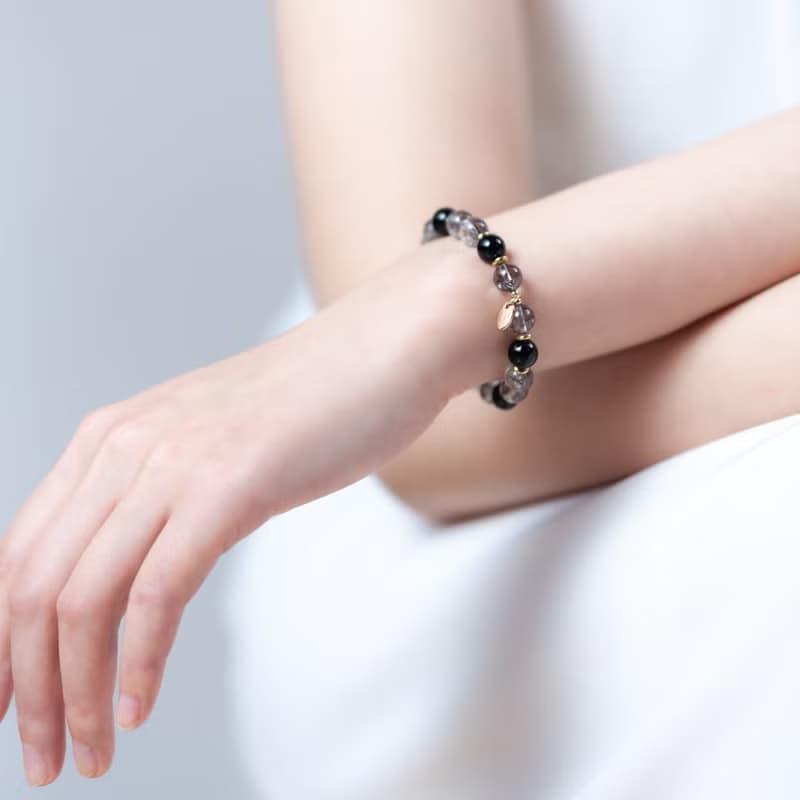 黑髮晶黑瑪瑙手鍊| 4 月新品主打星