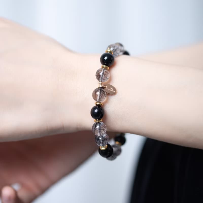 黑髮晶黑瑪瑙手鍊| 4 月新品主打星