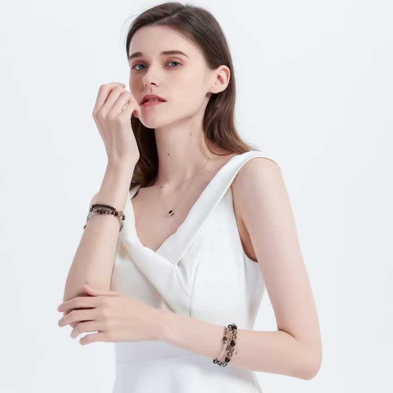 黑髮晶黑瑪瑙手鍊| 4 月新品主打星