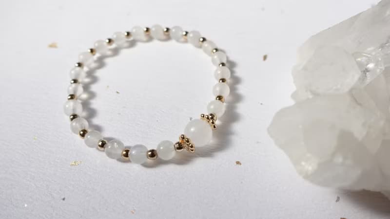 月光石【設計款】天然水晶設計手鍊