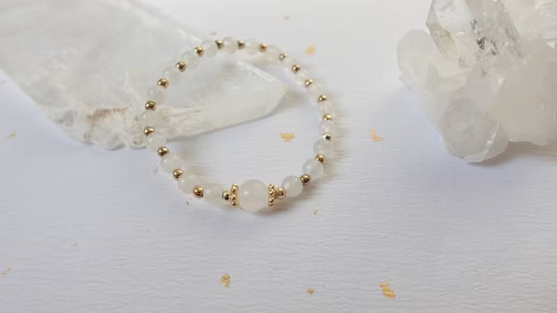 月光石【設計款】天然水晶設計手鍊