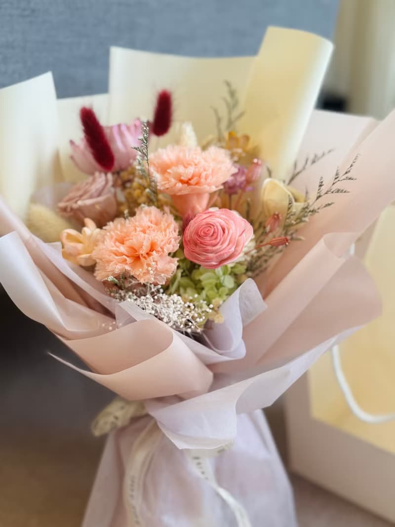 畢業花束 謝師花束 附花禮提袋