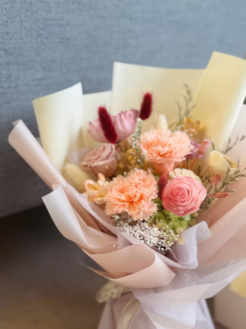 畢業花束 謝師花束 附花禮提袋
