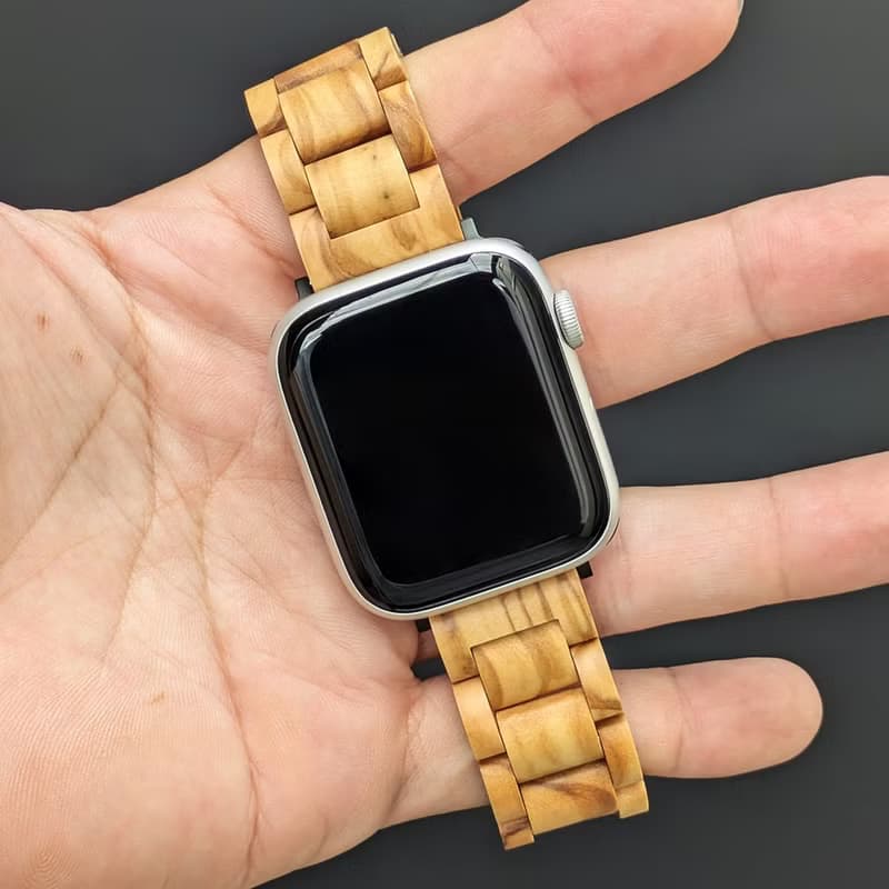 【木製バンド】EINBAND AppleWatch 天然木バンド 20mm Olive