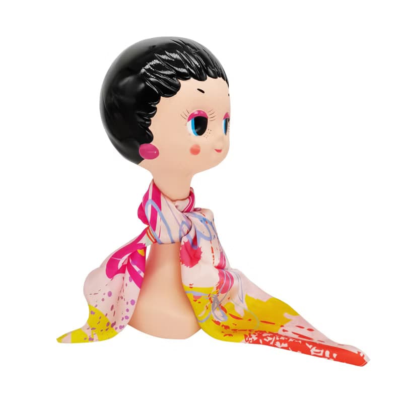 ::100%Silk真絲絲巾:: 清新抽象印花方巾 女朋友禮物 scarf 春天