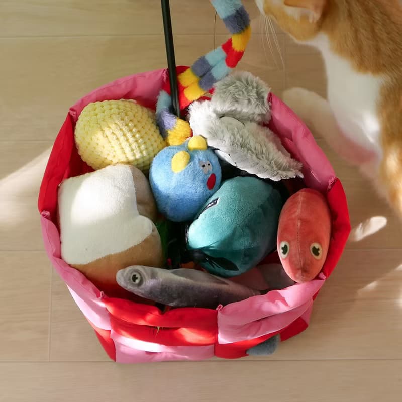 Punching basket 2x2 - Red+Pink