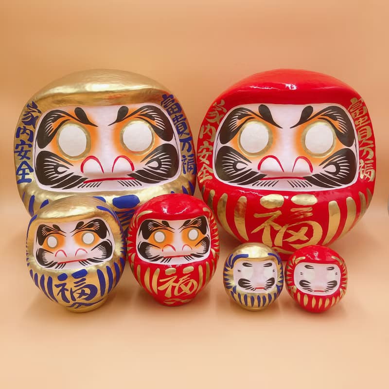 【招福祈願】達摩不倒翁 だるま 金色 多尺寸 擺設 送禮 許願 DIY