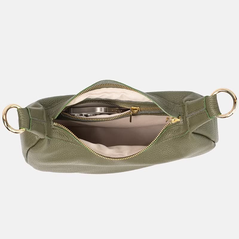 OUTLET – Leather Shoulder Bag | Minimalist Handcrafted Purse | Italian Leather