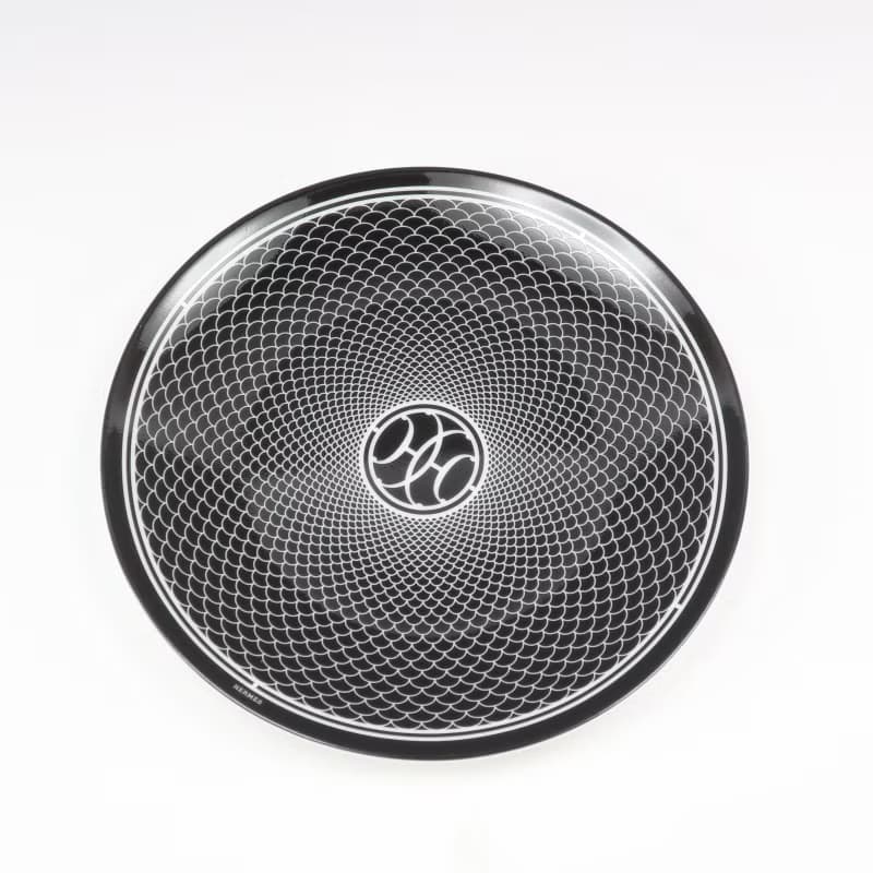 【日本直送】エルメス HERMES アッシュデコ Hデコ 食器 14cm プレート 2枚【未使用】Sランク