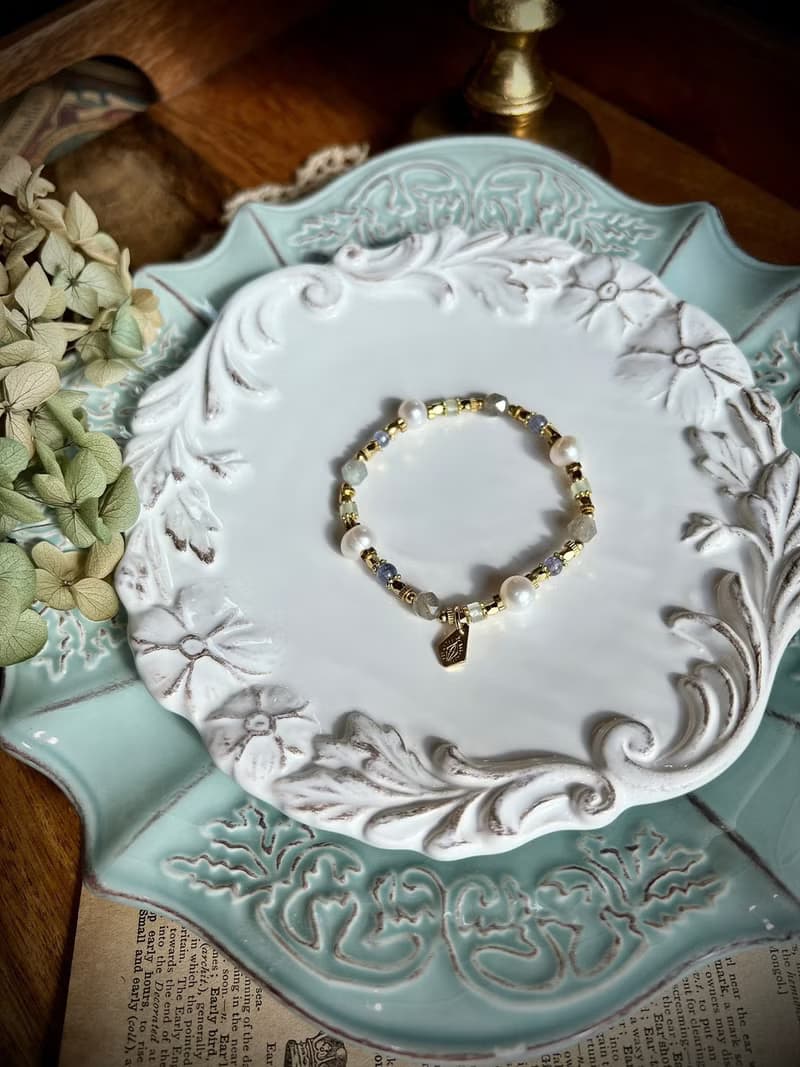 -小日子-天然水晶手鏈/黃銅手鍊