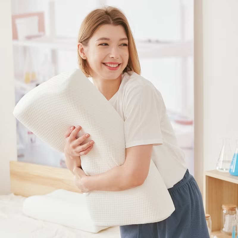 小山丘 針織 記憶枕 人體工學枕 慢回彈
