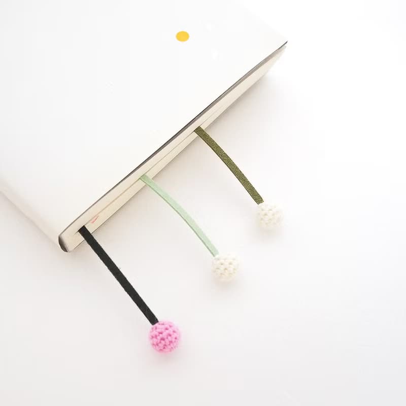 Crocheted Clover Bookmark