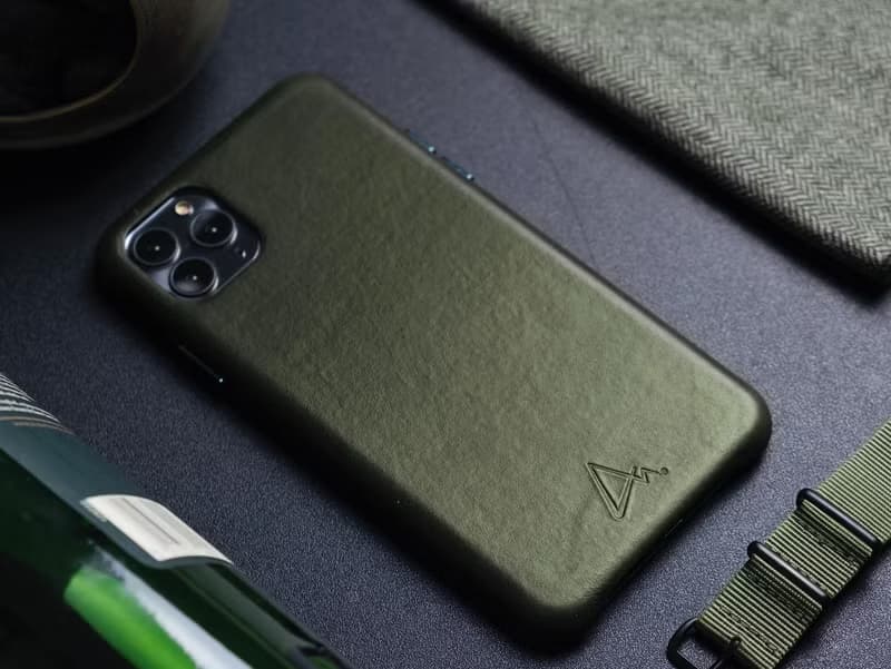 ARMOR iPhone 11 / X 全真皮系列電話保護殼_古典綠