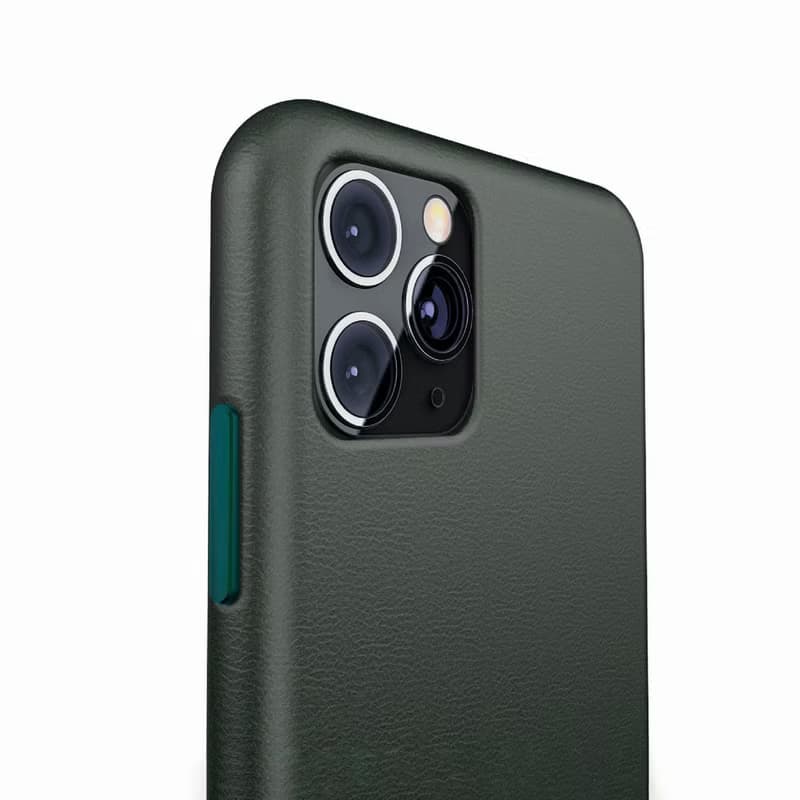 ARMOR iPhone 11 / X 全真皮系列電話保護殼_古典綠