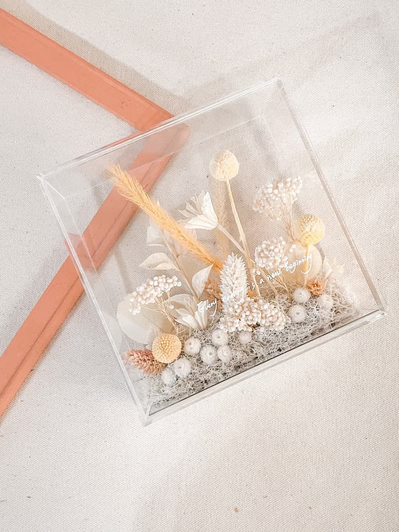 面向晨光 x 不凋乾燥花透明花框