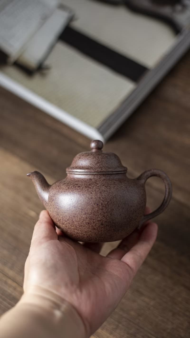 送禮紫砂壺茶壺笠冒 特高温 230毫升 老紫泥高温烧制 富有老味 气