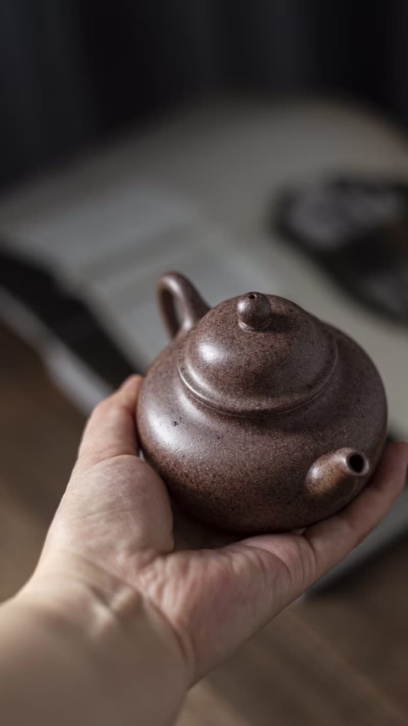 送禮紫砂壺茶壺笠冒 特高温 230毫升 老紫泥高温烧制 富有老味 气