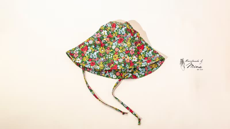 Handmade by Mina【LIBERTY 系列】繁花意境海灘遮陽帽 贈送禮盒