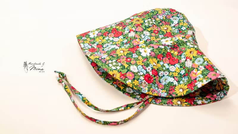 Handmade by Mina【LIBERTY 系列】繁花意境海灘遮陽帽 贈送禮盒